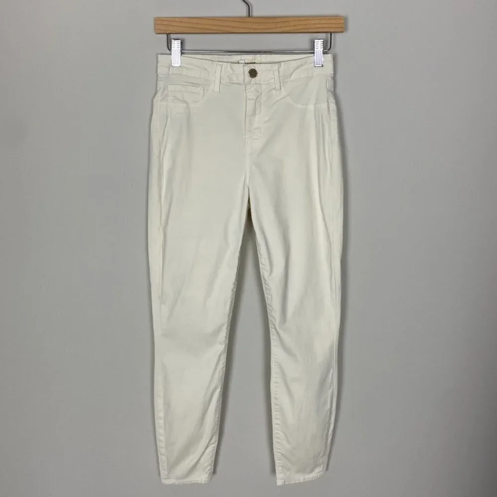 L'Agence Skinny Ivory Jeans Womens 27